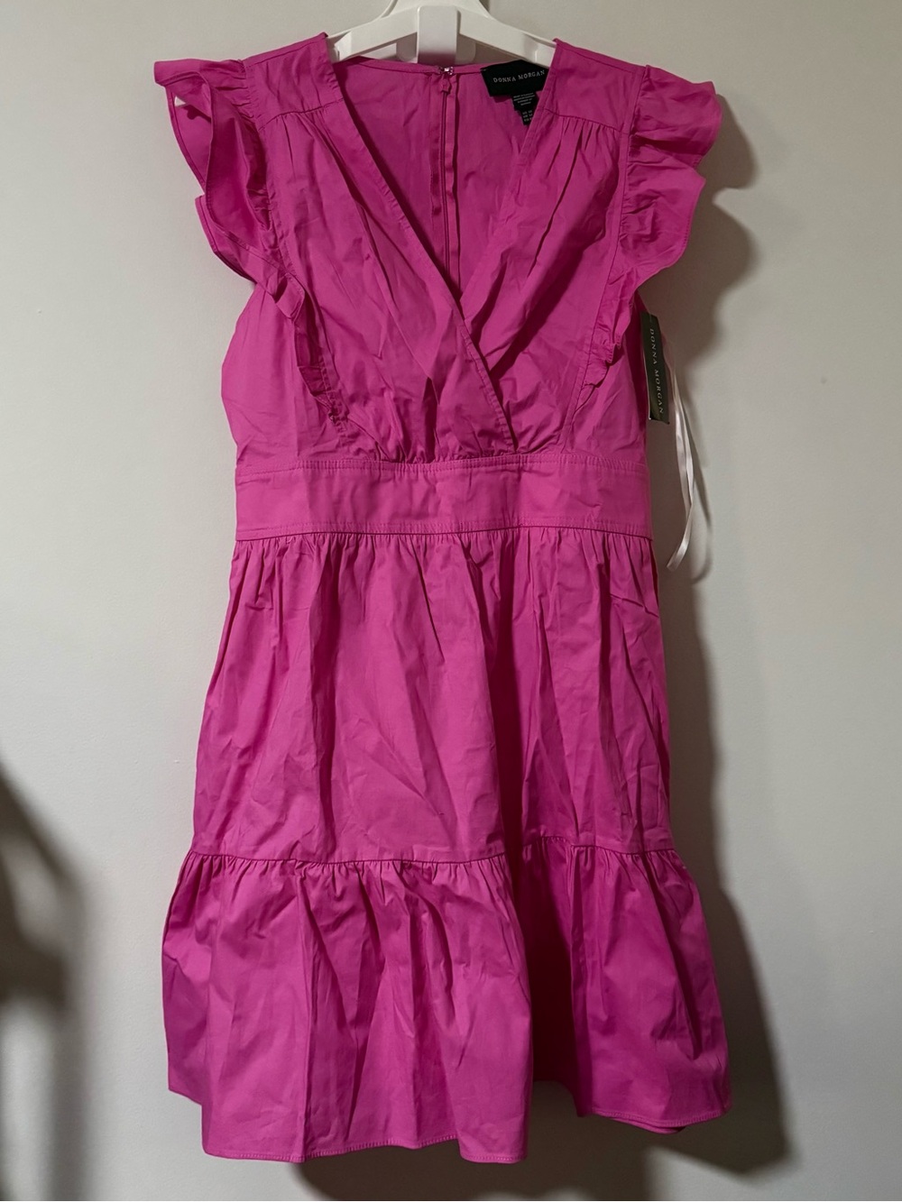 NWT Donna Morgan pink mini dress 98% Cotton Size US 10